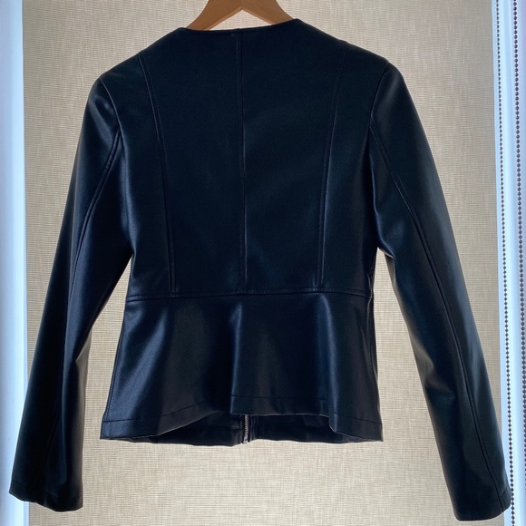 Zara faux leather zipper jacket - Picture 2 of 3